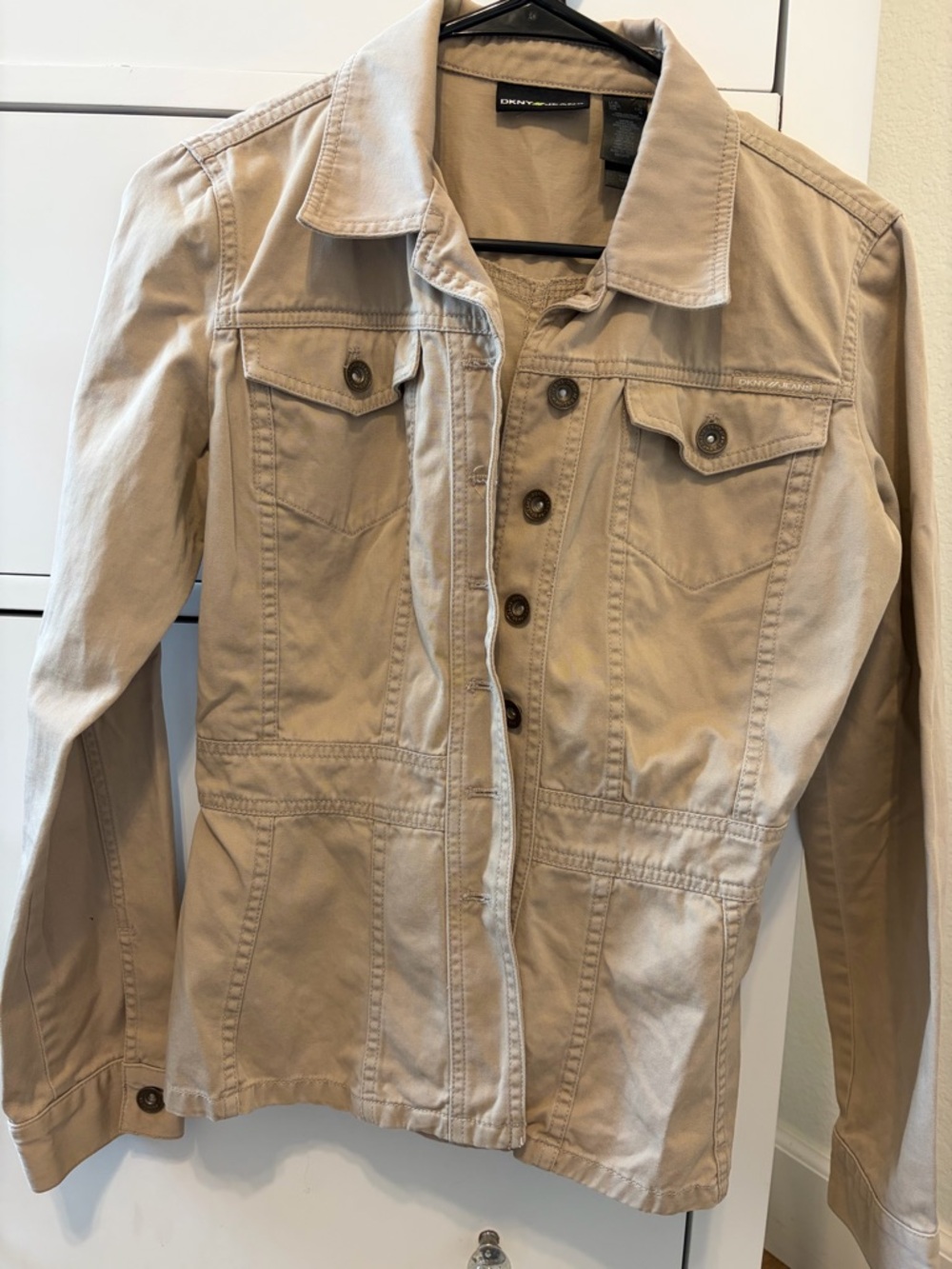 DKNY Women's Tan Jean Jacket